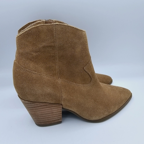 Lucky Brand Ellamy Heeled Pointy Toe Suede Ankle Boots NWOT size 6.5 - Picture 8 of 12